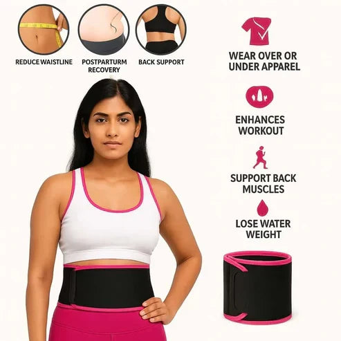 Adjustable Waist Trimmer Belt for Belly Fat & Back Support XL